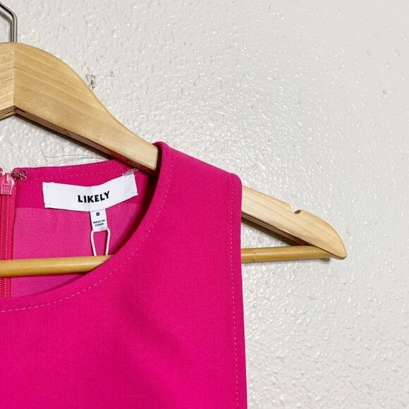 NWT LIKELY Cordelia Dress in Fuchsia REVOLVE - Size 8 - Picture 12 of 13